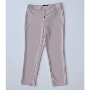 Karl Lagerfeld Paris color is Sherbet Pastel Pants/Trousers Gold Buttons Size 10